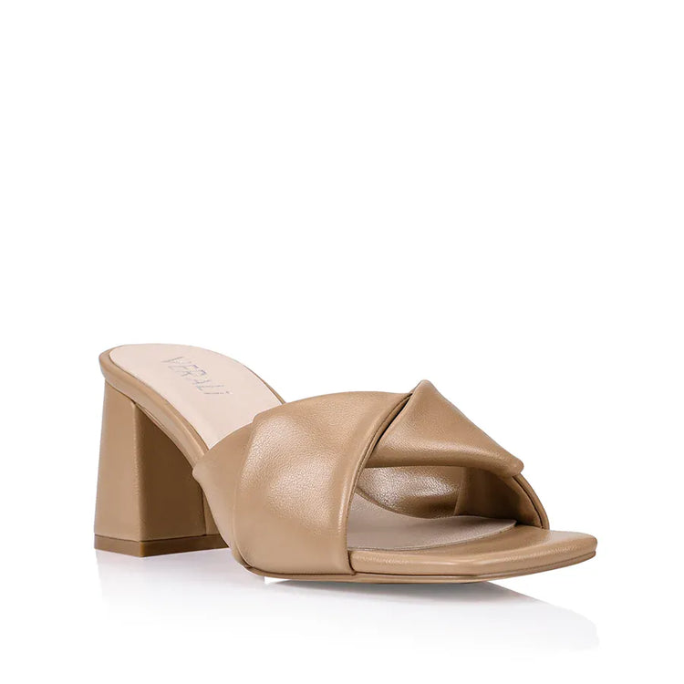 VERALI SHOES shoes Stella Block Heel - Dark Camel