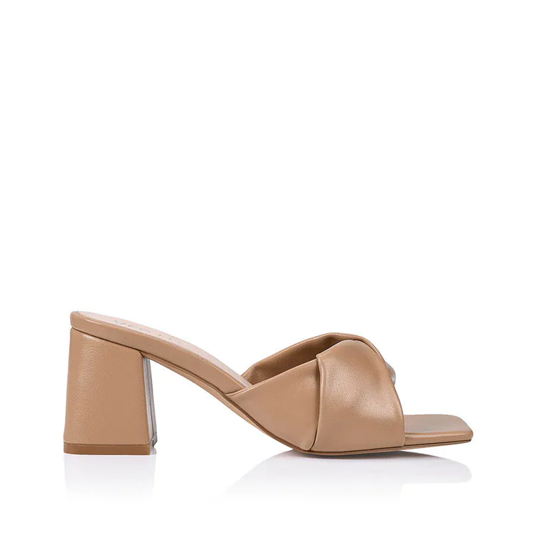 VERALI SHOES shoes Stella Block Heel - Dark Camel