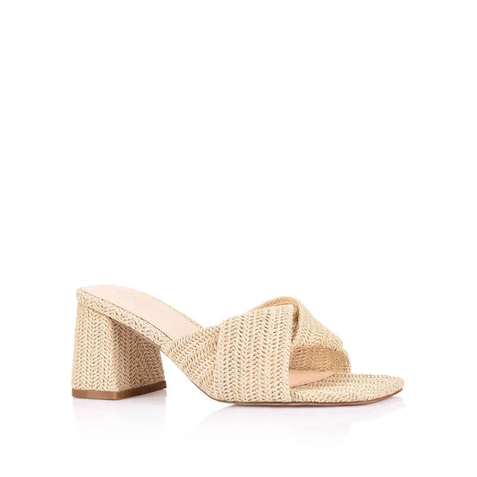 VERALI SHOES shoes Stella Block Heel- Natural