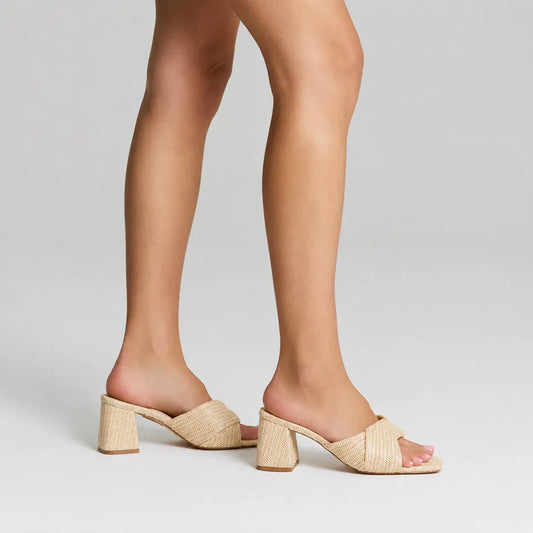 VERALI SHOES shoes Stella Block Heel- Natural