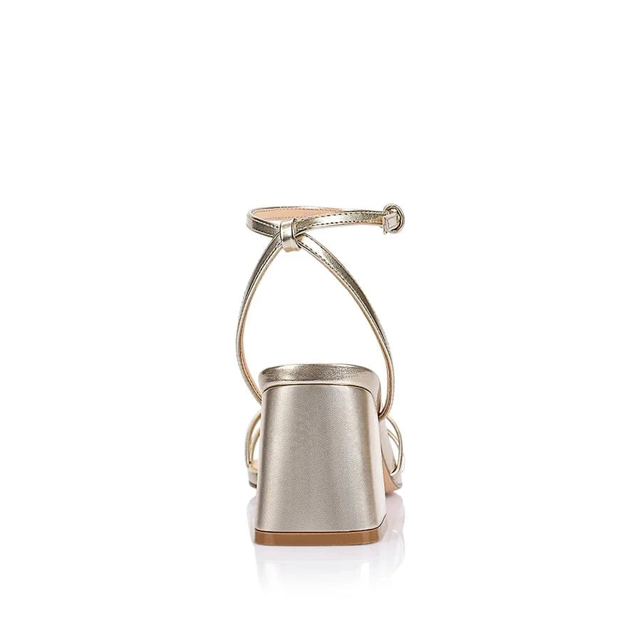 VERALI SHOES block heels Stevie Block Heel Sandals - Champagne Gold
