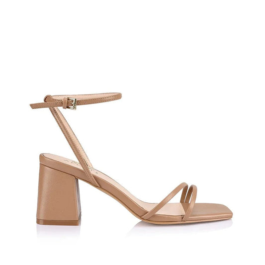 Pipi’s Boutique Stevie Block Heel Sandals - Dark Camel