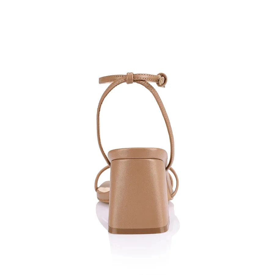 Pipi’s Boutique Stevie Block Heel Sandals - Dark Camel