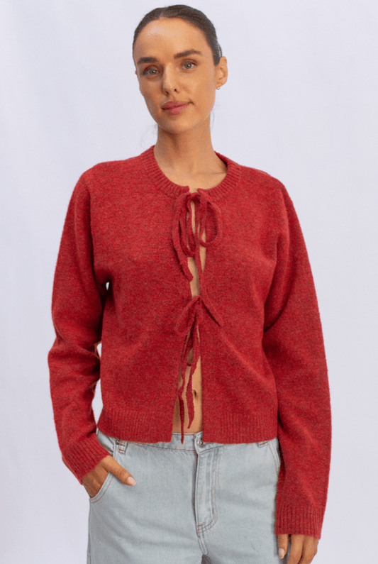 Into jumper Tie Jumper - Red