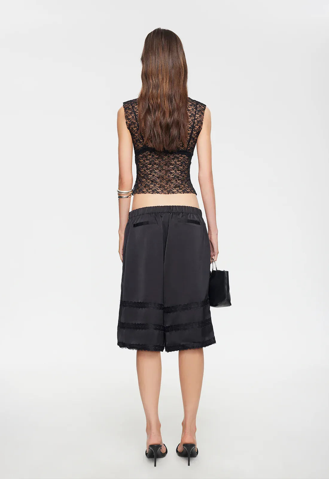 Lioness lace top TRIBECA LACE TOP - NOIR
