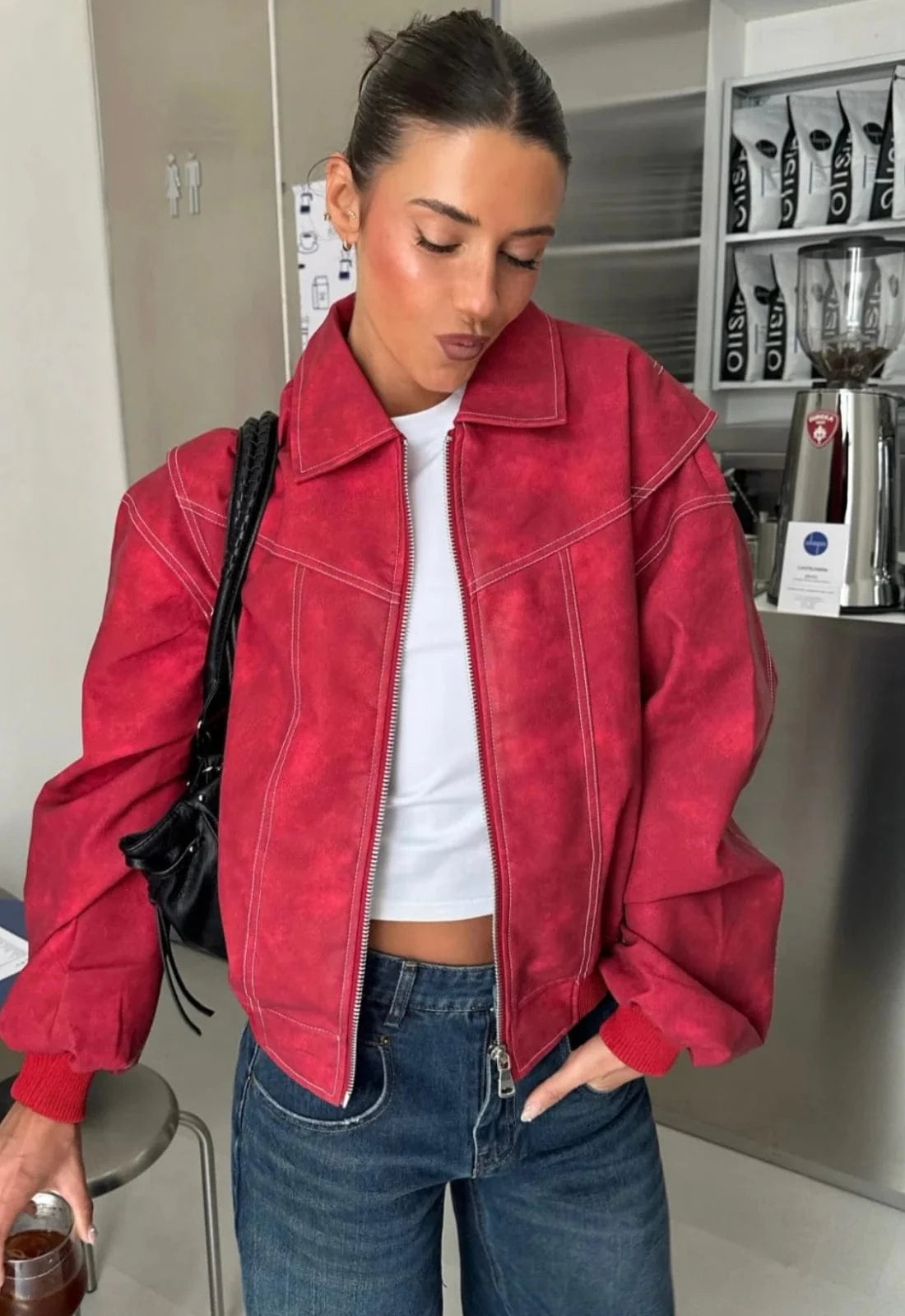 Lioness JACKET Vista Bomber - Crimson
