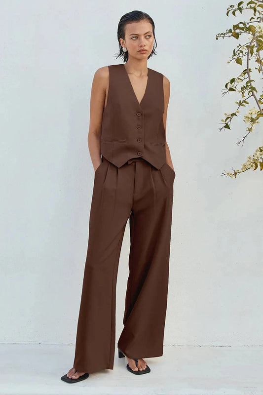 Runaway The Label Suit pants Winslet Pant - Chocolate