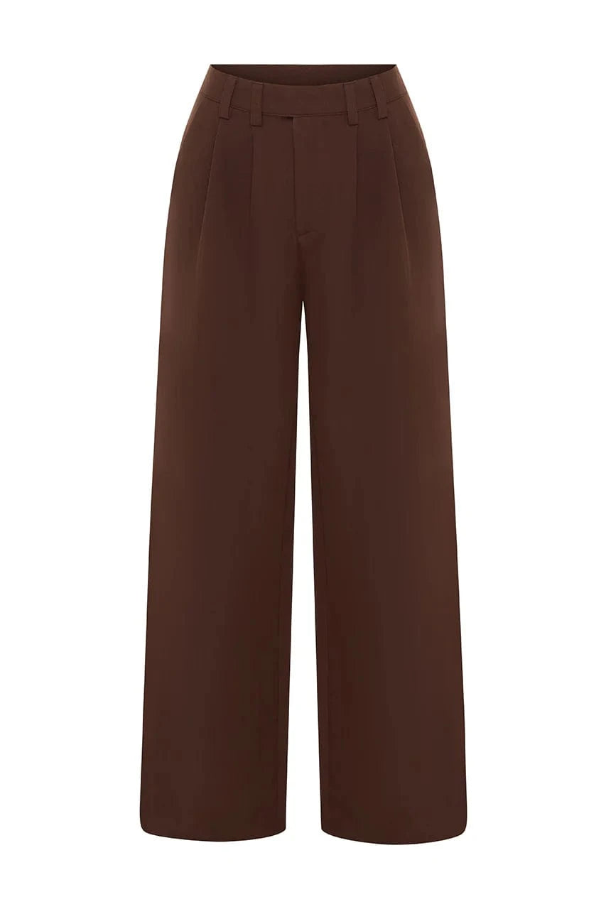 Runaway The Label Suit pants Winslet Pant - Chocolate