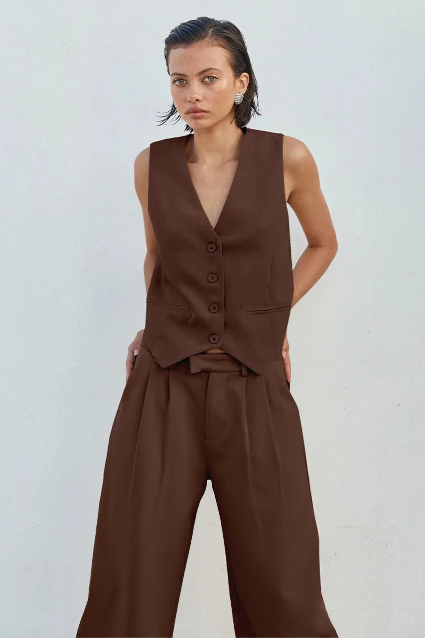 Runaway The Label vest Winslet Vest - Chocolate