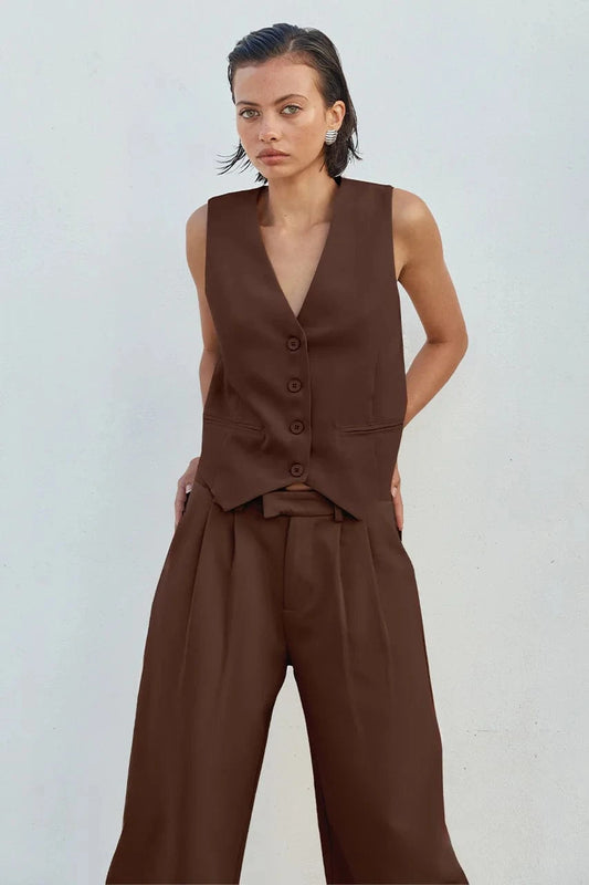 Runaway The Label vest Winslet Vest - Chocolate