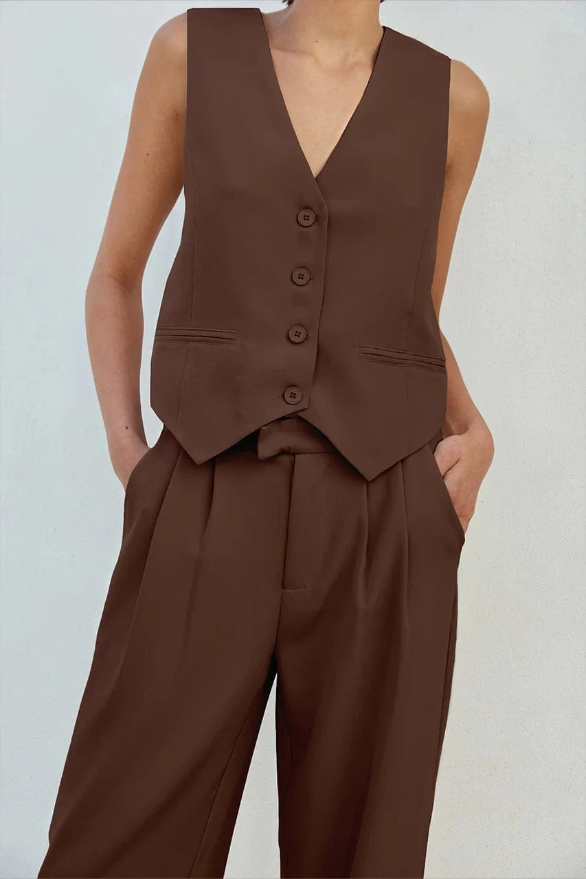 Runaway The Label vest Winslet Vest - Chocolate