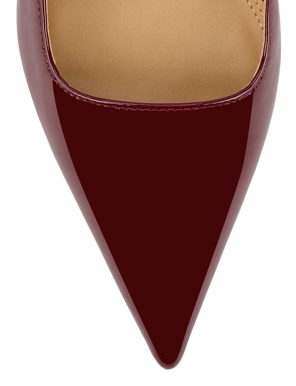 Siren shoes Yarra Pointed Toe Slingbacks - Red Wine Patent Leather