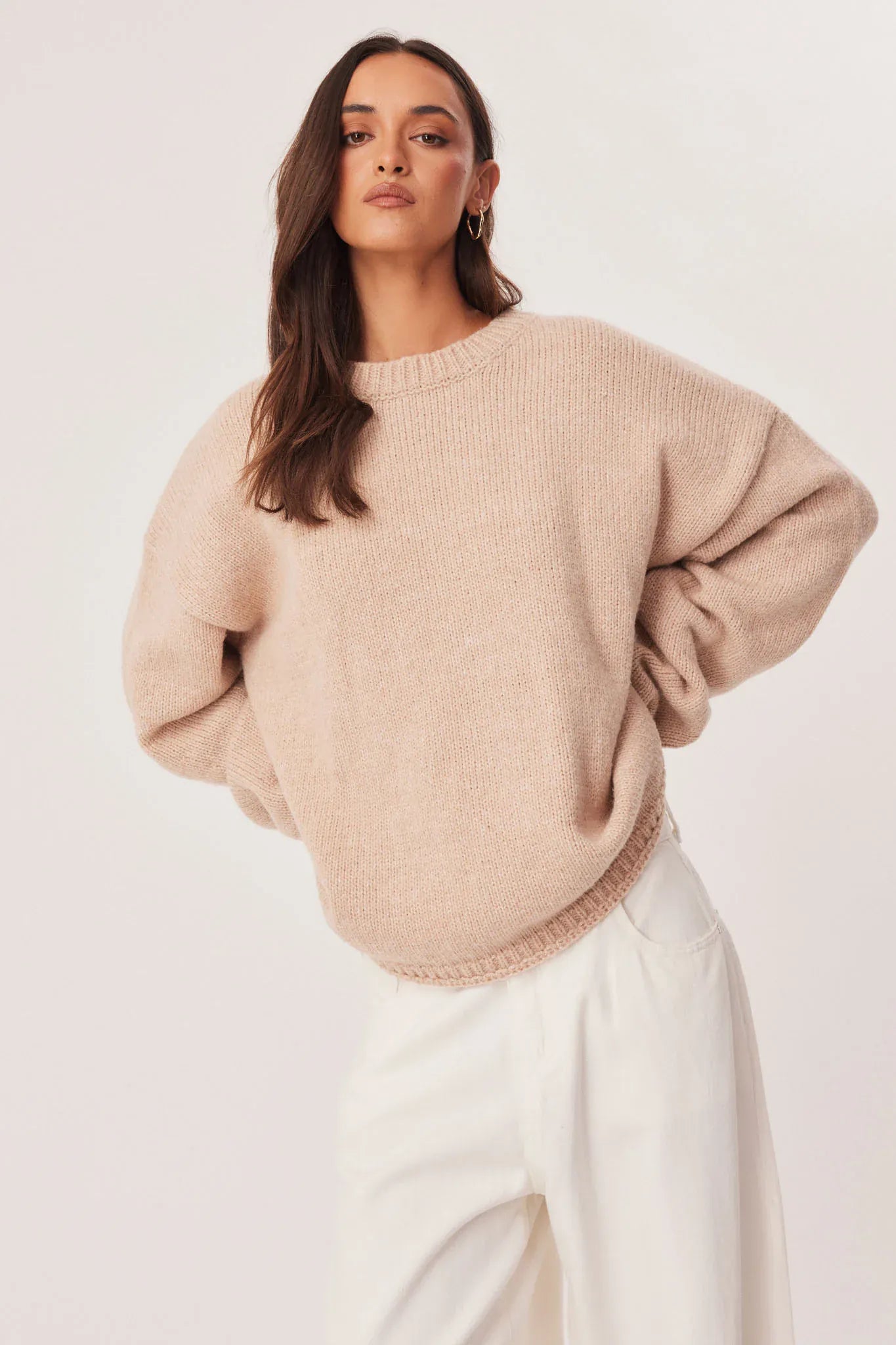 SNDYS knit jumper Zoya Knit Jumper Beige