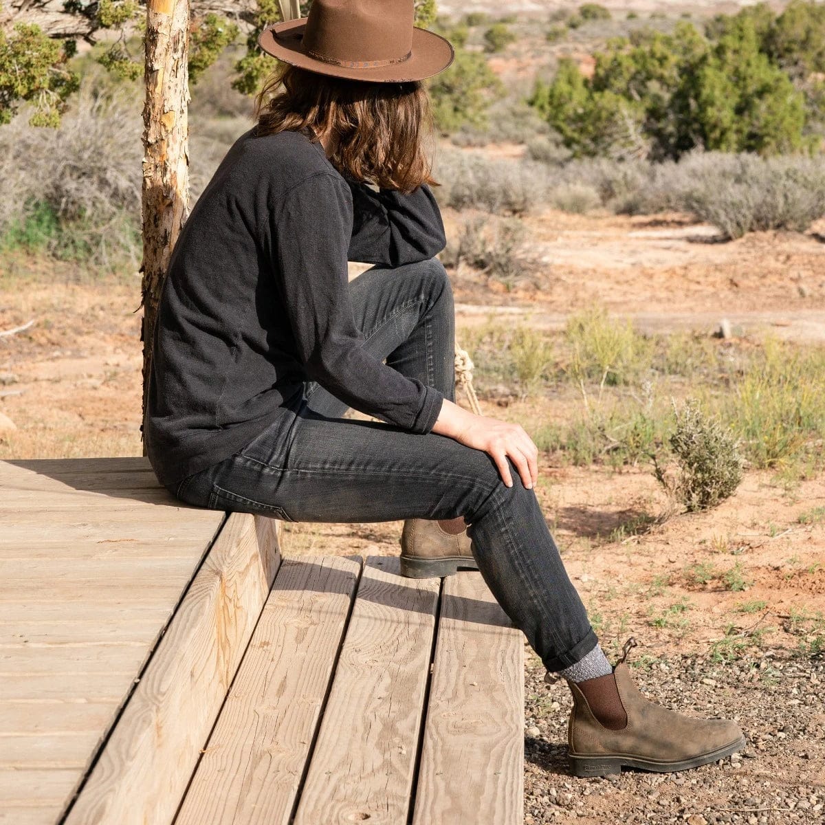 Rustic Boots Blundstone #1306 Dress Chelsea Boots - Rustic Brown – Pipi’s Boutique