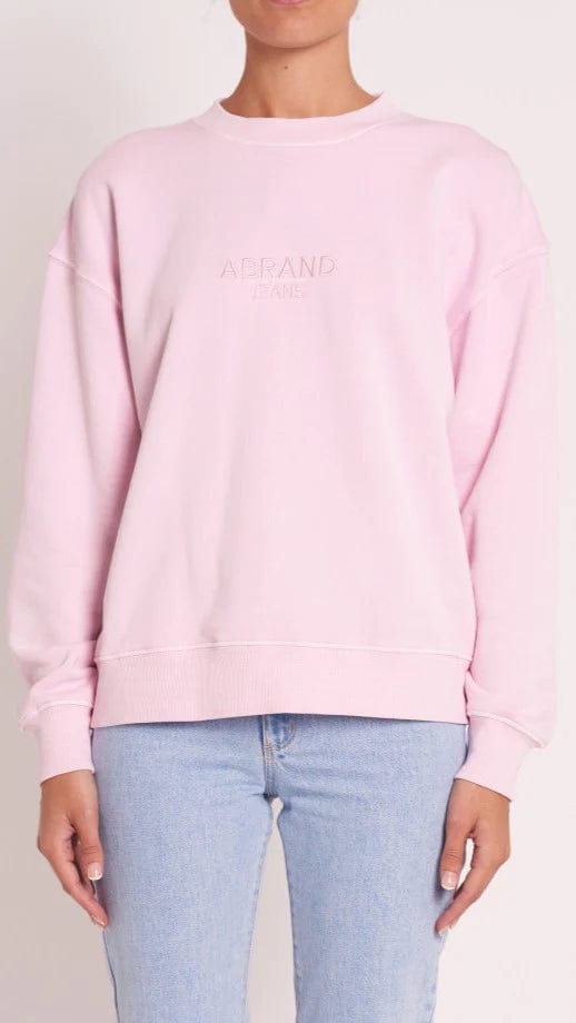 Abrand Jeans Sweatshirt A 90's Relaxed Crew - Cherry blossom