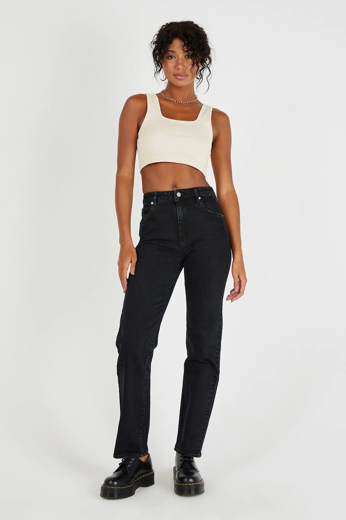 Abrand Jeans Jeans A 94 High Straight - Chelsea Organic Black