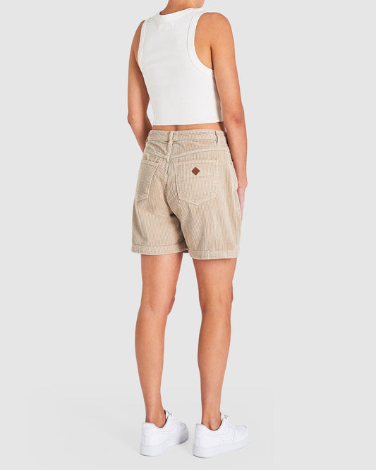 Abrand Jeans Shorts A Carrie Short Sand Cord