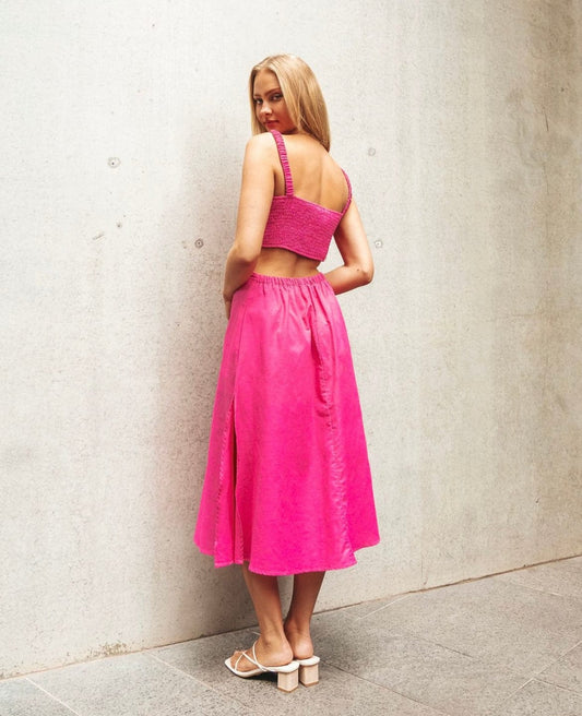 Paper Heart midi dress Amelie Dress - Pink