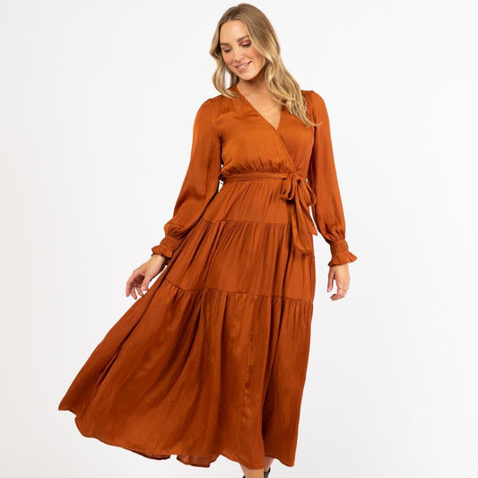 Ebby & I Dress Avalon maxi Dress - Rust