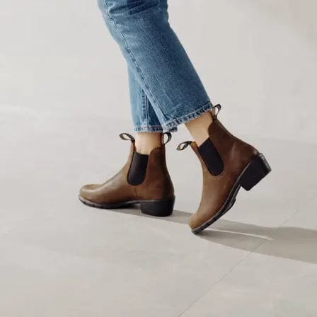 Blundstone BOOTS Blundstone Womens Elastic Sided Heel Boot - Antique Brown