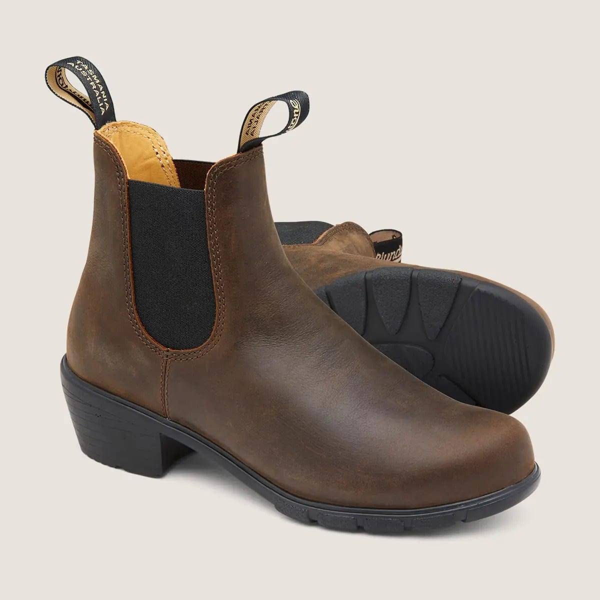 Blundstone BOOTS Blundstone Womens Elastic Sided Heel Boot - Antique Brown