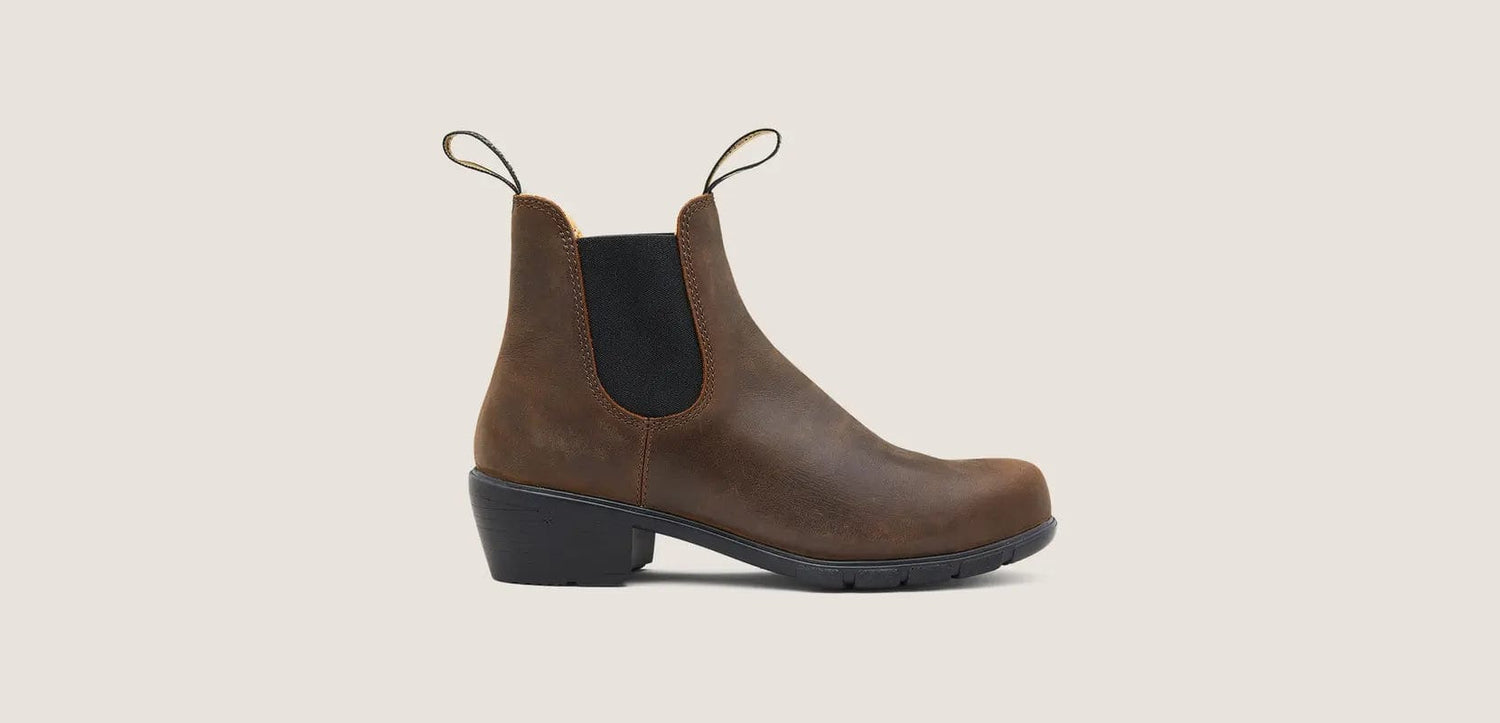 Blundstone BOOTS Blundstone Womens Elastic Sided Heel Boot - Antique Brown