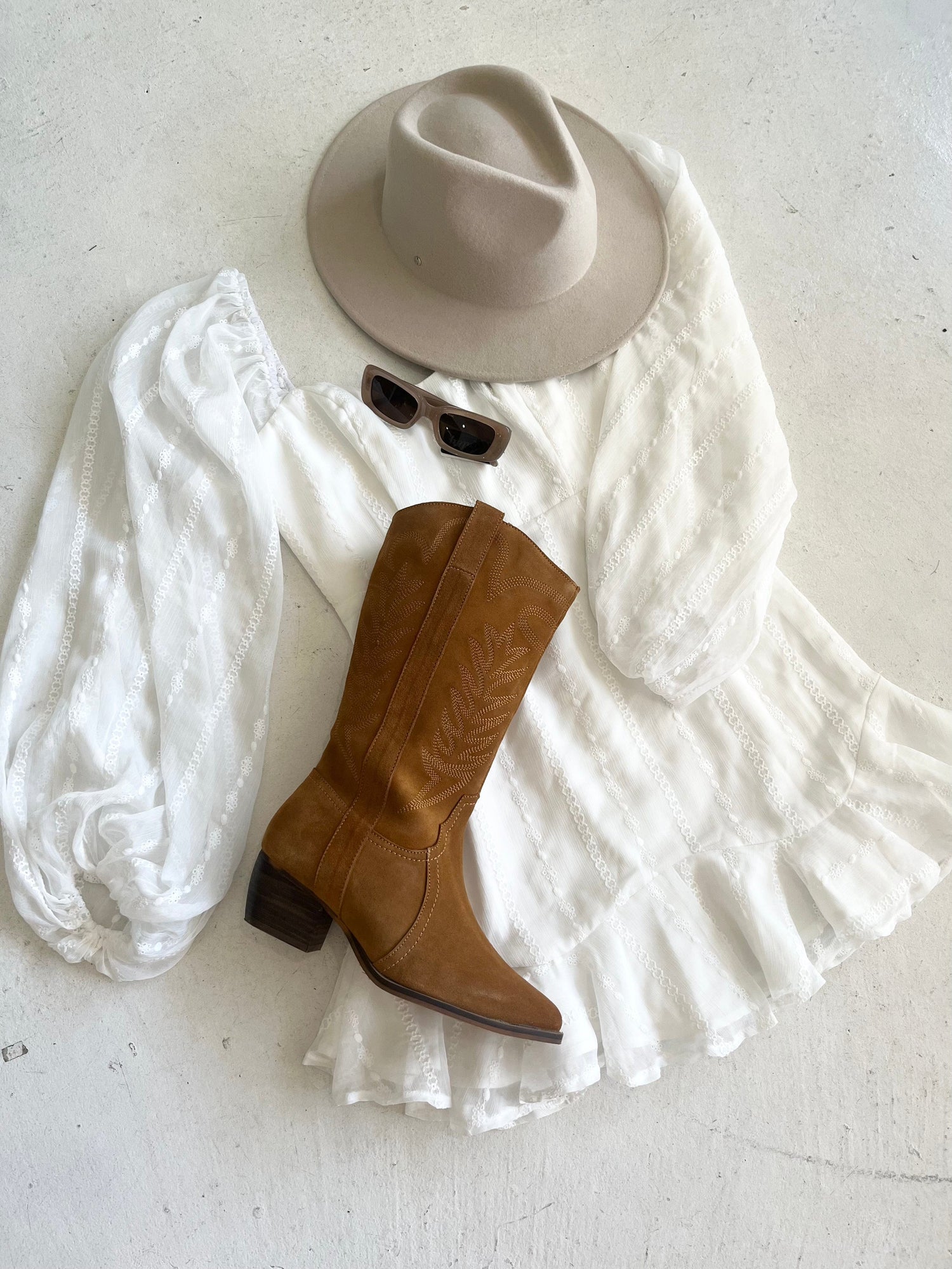 Human Shoes Long boots Dakota Boots - Tan Suede