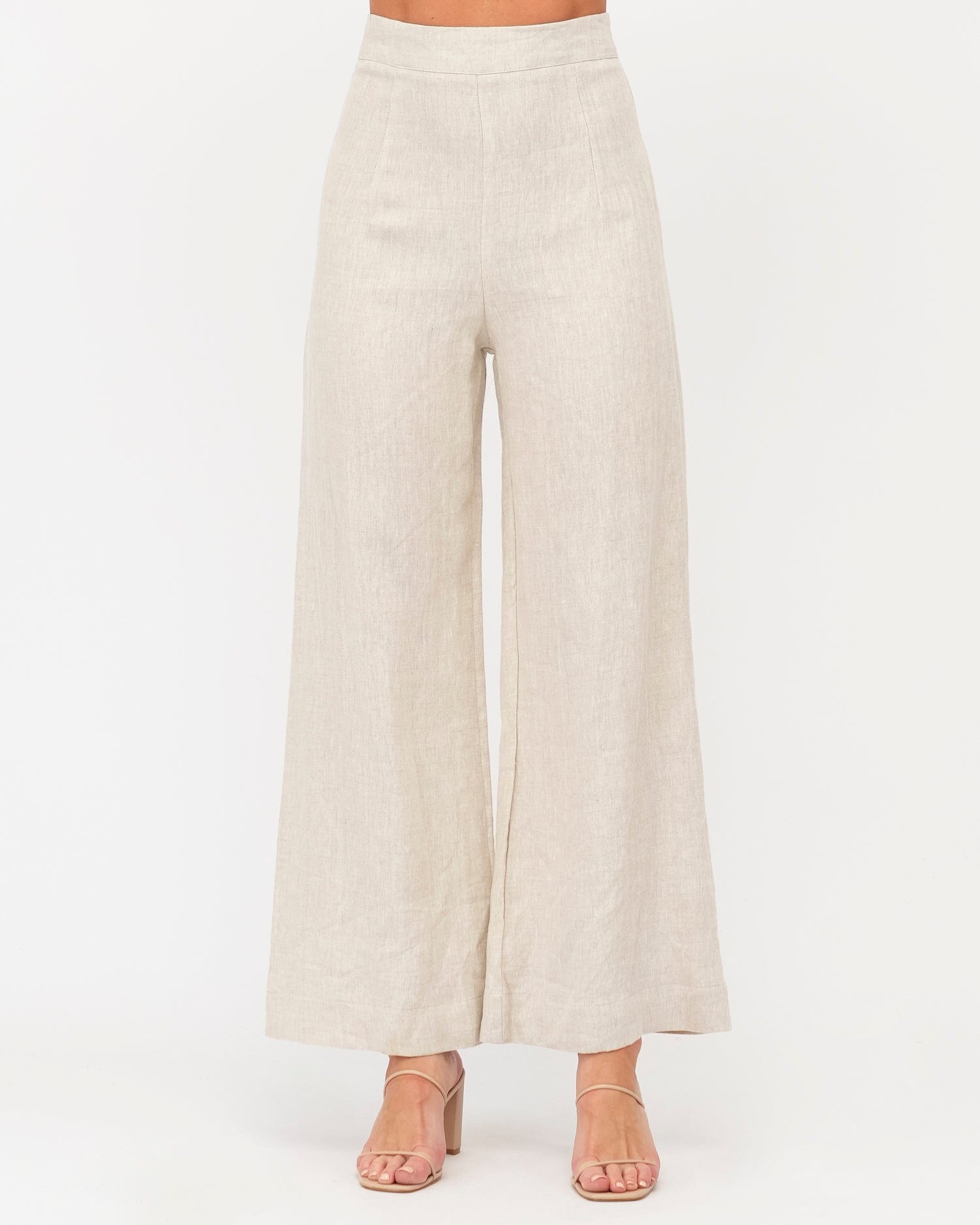White Closet linen wide leg pants Kara Linen Pants